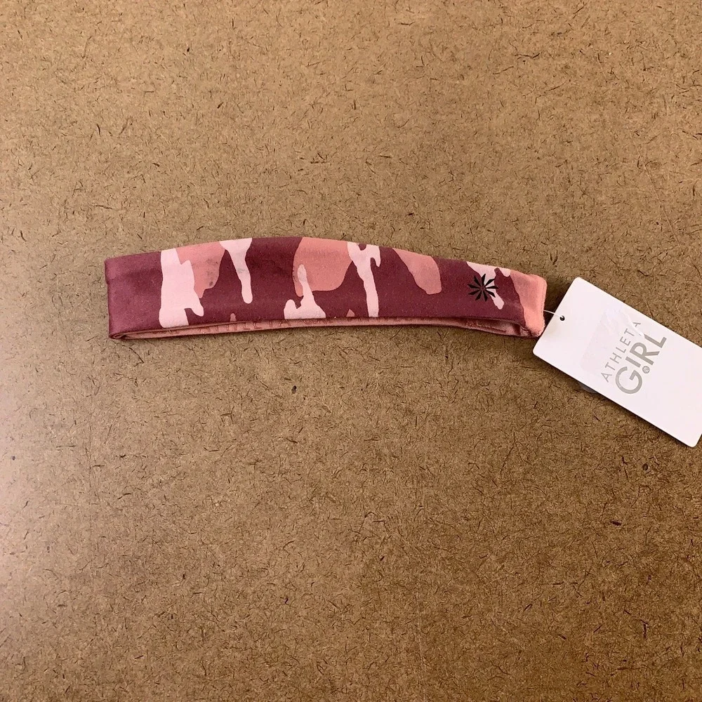 Athleta Girl One Size Pink‎ Camouflage Take On The Universe Headband NWT